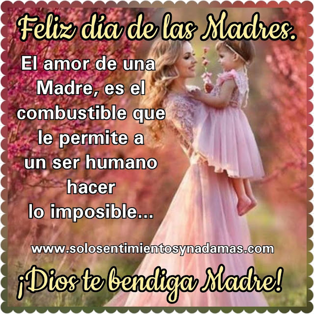 Feliz día de las madres.