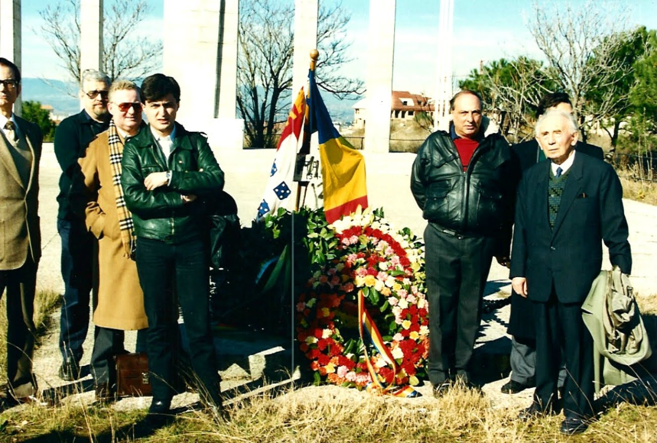 Horia Sima în dreapta imagini la Majadahonda - Ianuarie 1992