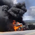 Jequié: Carreta pega fogo e deixa pista interditada na BR-116