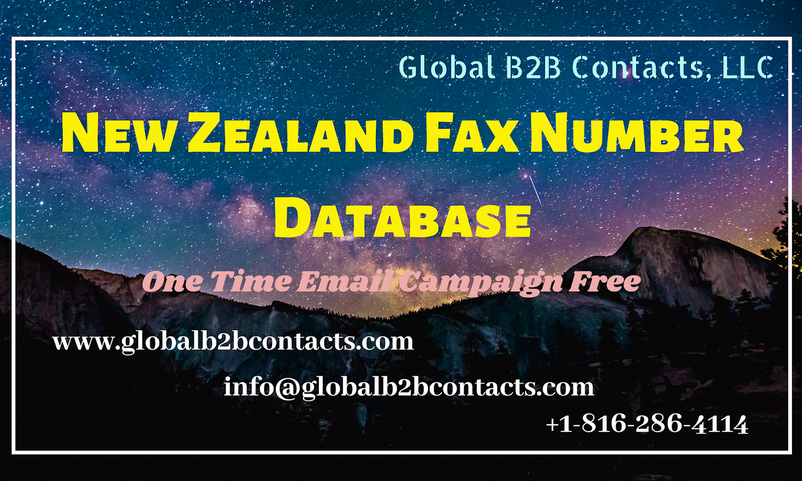 New Zealand Fax Number Database