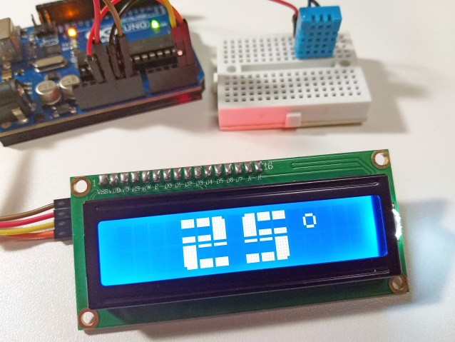 Como mostrar numeros grandes no display LCD 16x2 Como mostrar numeros grandes no display LCD 16x2
