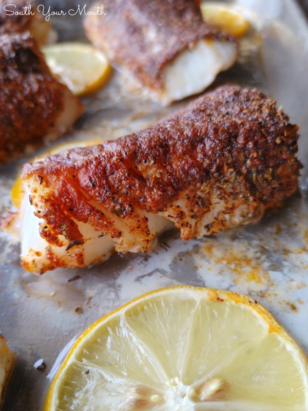 South Your Mouth Baked Blackened Cod