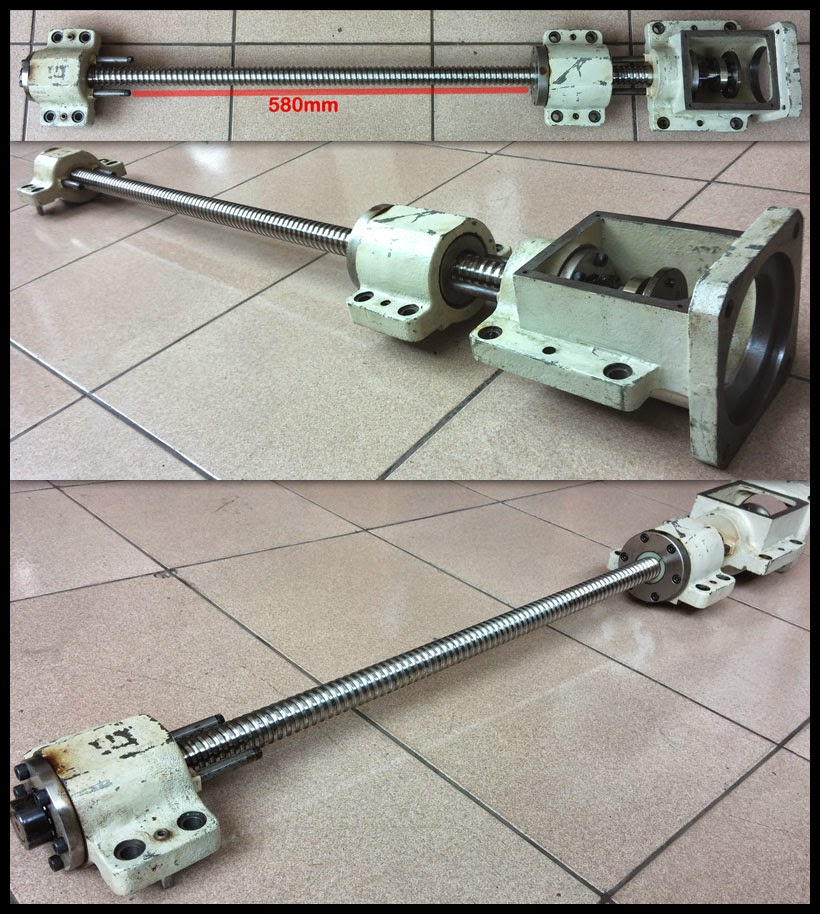 2nd MACHINE Ball screw + support, 580mm travel length