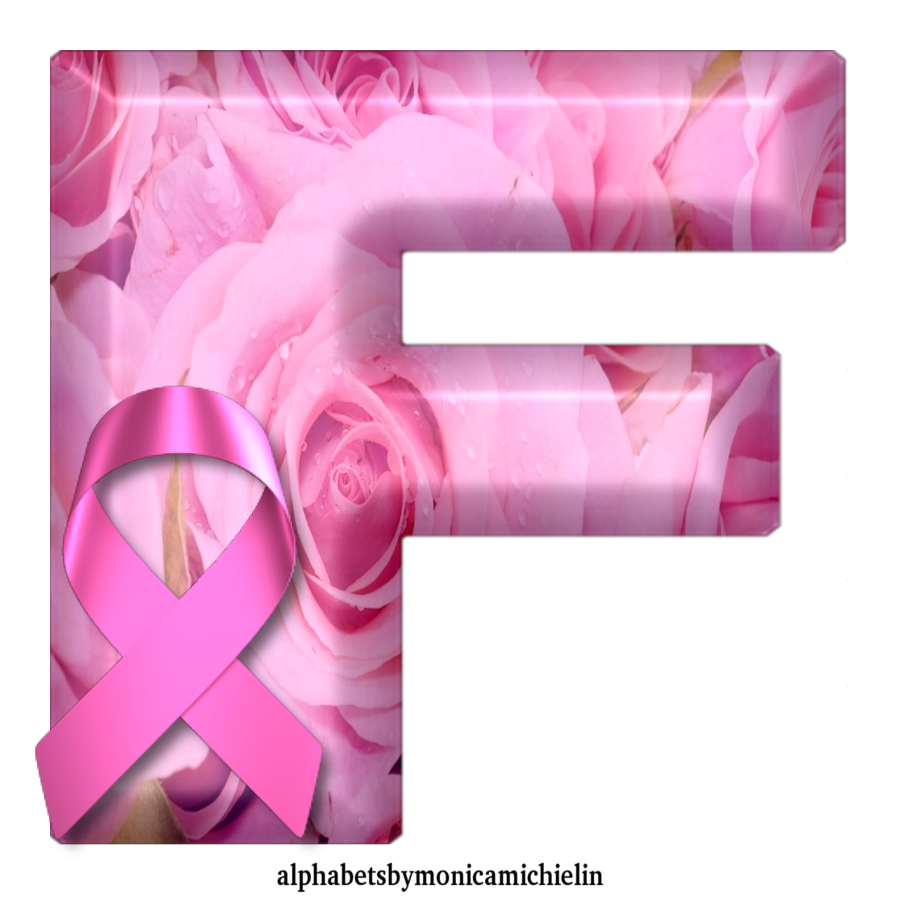 M. Michielin Alphabets: ALFABETO OUTUBRO ROSA COM ROSAS, LETRAS ...