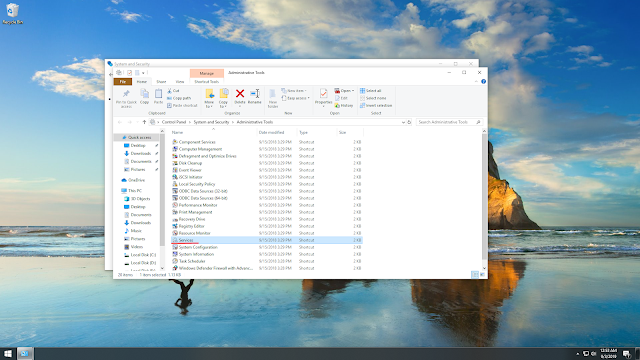 Langkah-langkah mematikan windows update di Windows 10