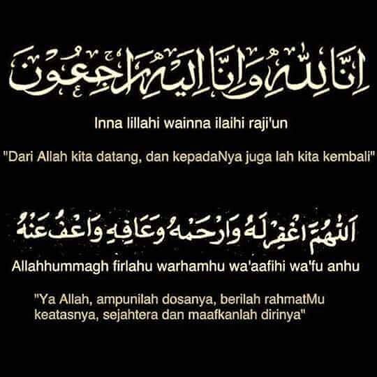 Salam takziah al fatihah