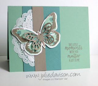 Stampin' Up! Watercolor Wings butterfly card #stampinup www.juliedavison.com