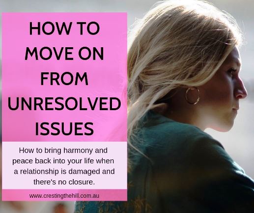 How to bring harmony and peace back into your life when a relationship is damaged and there's no closure. #relationships