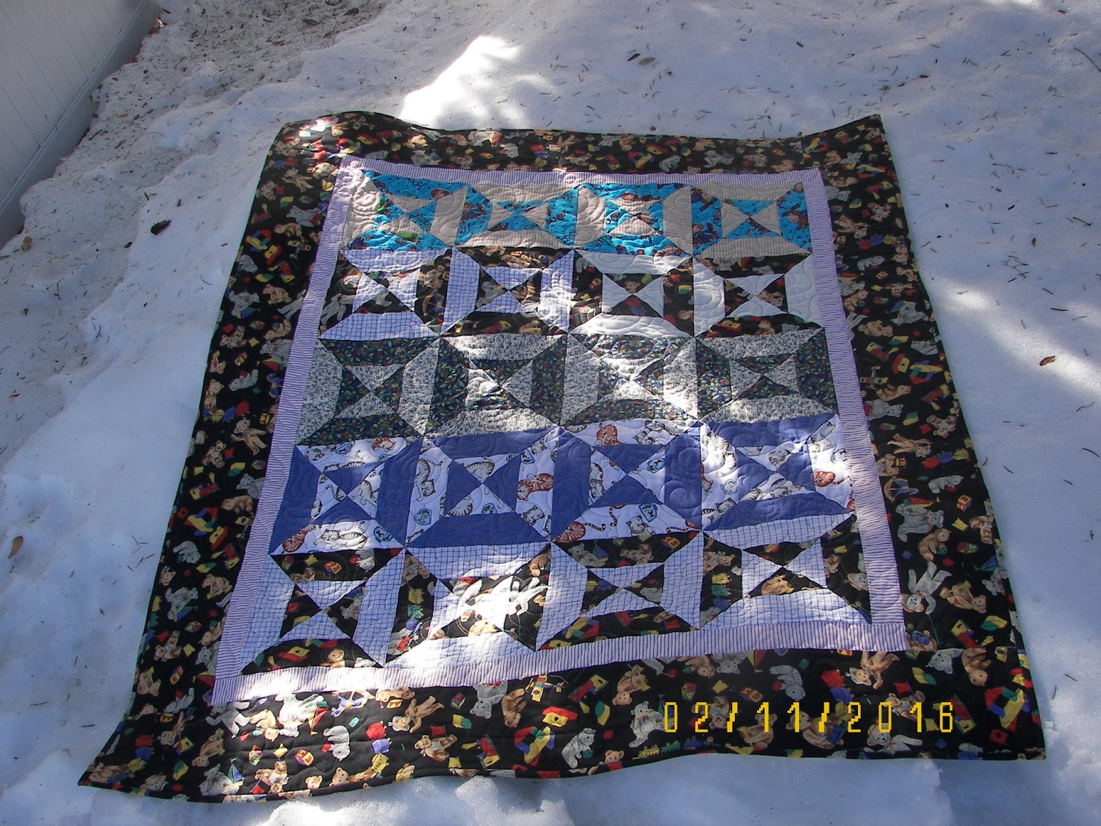 Elaine Adair Pieces Donation Quilt