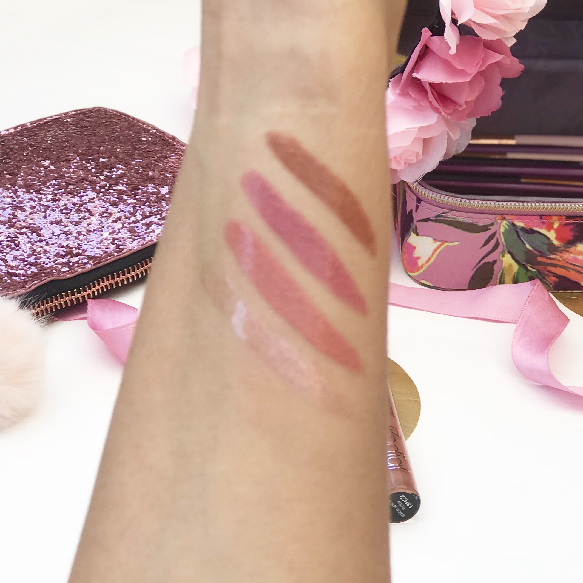 lipstick swatches