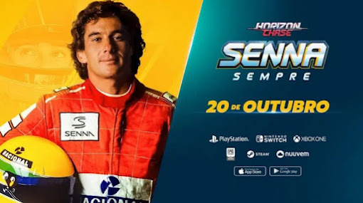 Senna Horizon Chase Turbo ganha DLC em homenagem a Ayrton Senna