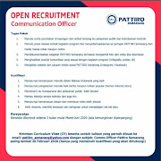 Lowongan Kerja Communication dan Admin Officer di Pattiro Semarang 2020