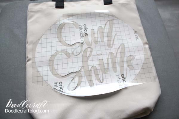 How to use Cricut Infusible Ink Transfers on Tote Bag DIY