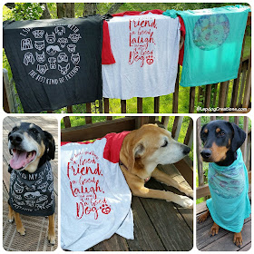 Dogs Wearing t-shirts