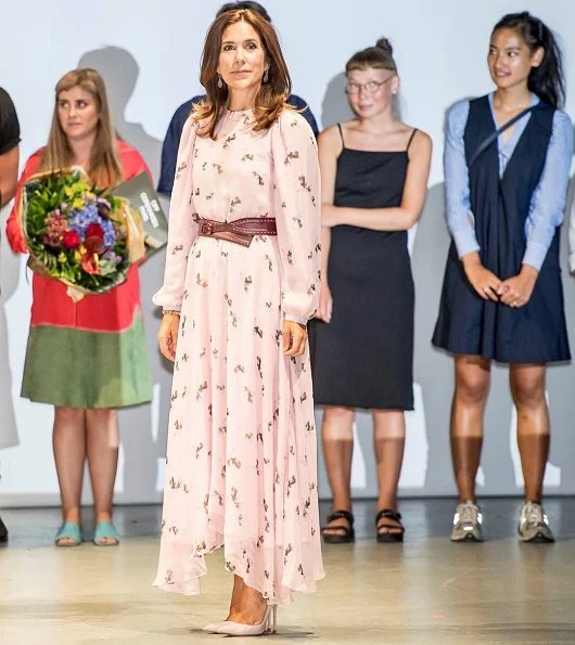 Crown Princess Mary of Denmark attended Future of Fashion design show held at Copenhagen CIFF Bella Center