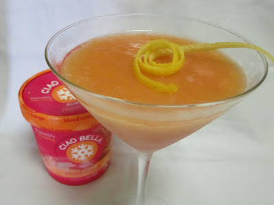 Frozen Blood Orange Martini