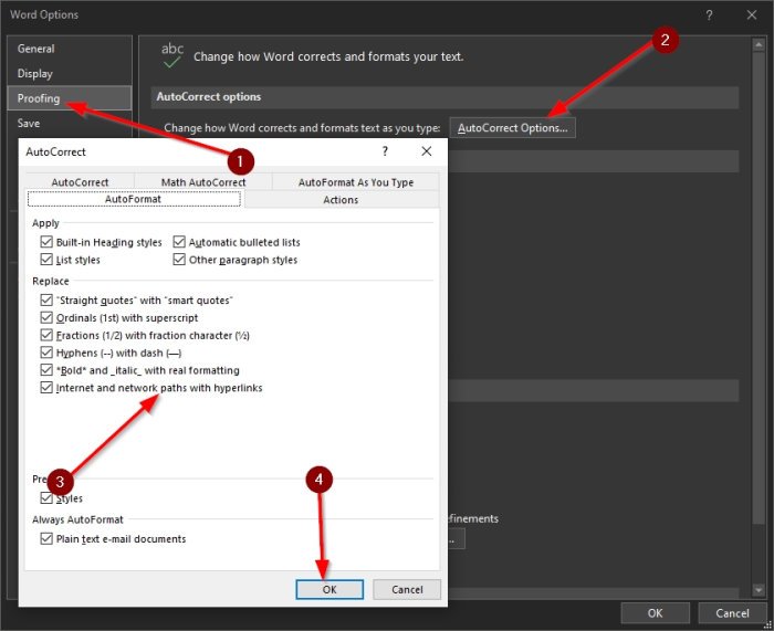 Hyperlinks toevoegen, verwijderen of UITSCHAKELEN in Microsoft Office