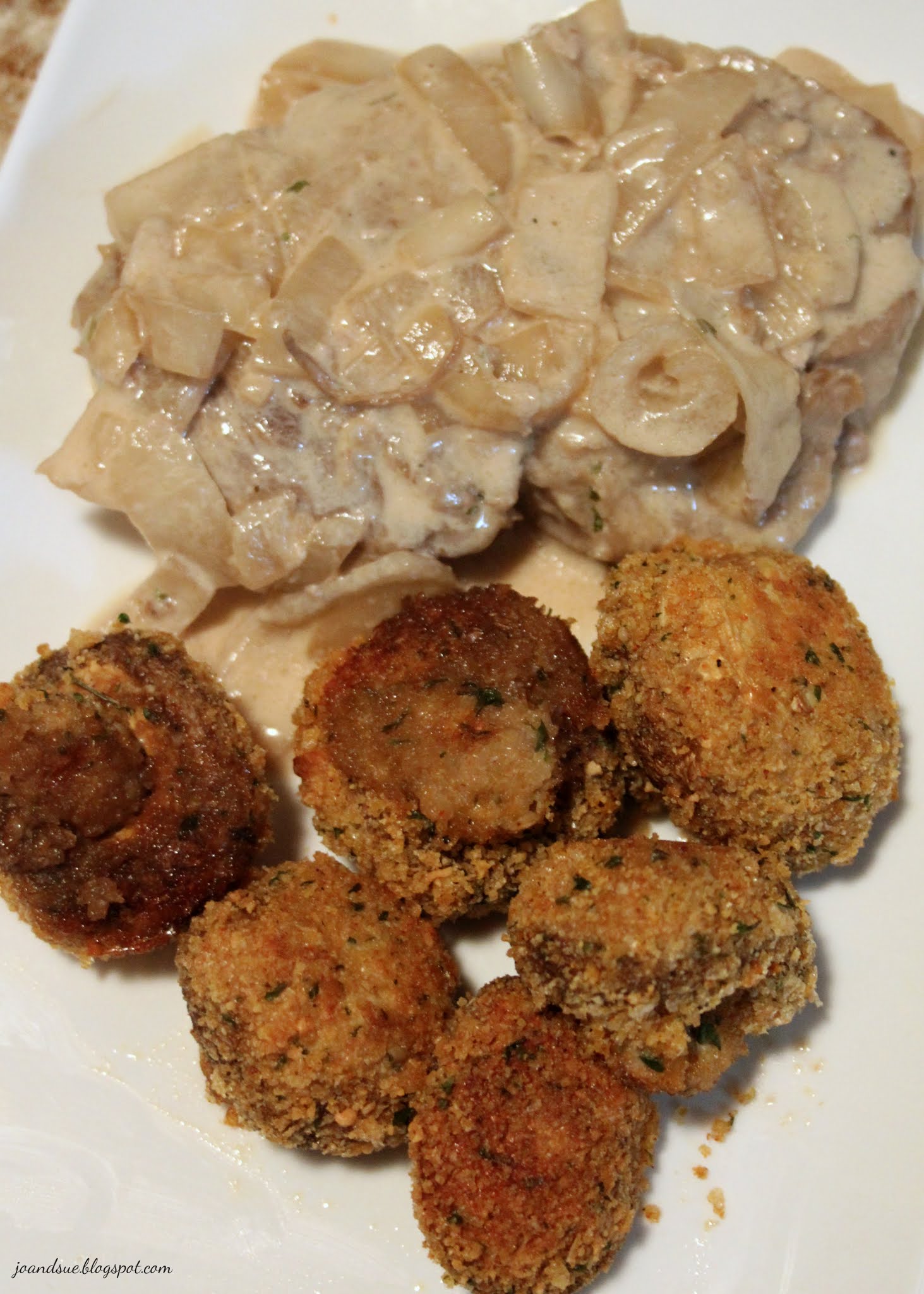 Jo and Sue Keto Oven Fried Mushrooms