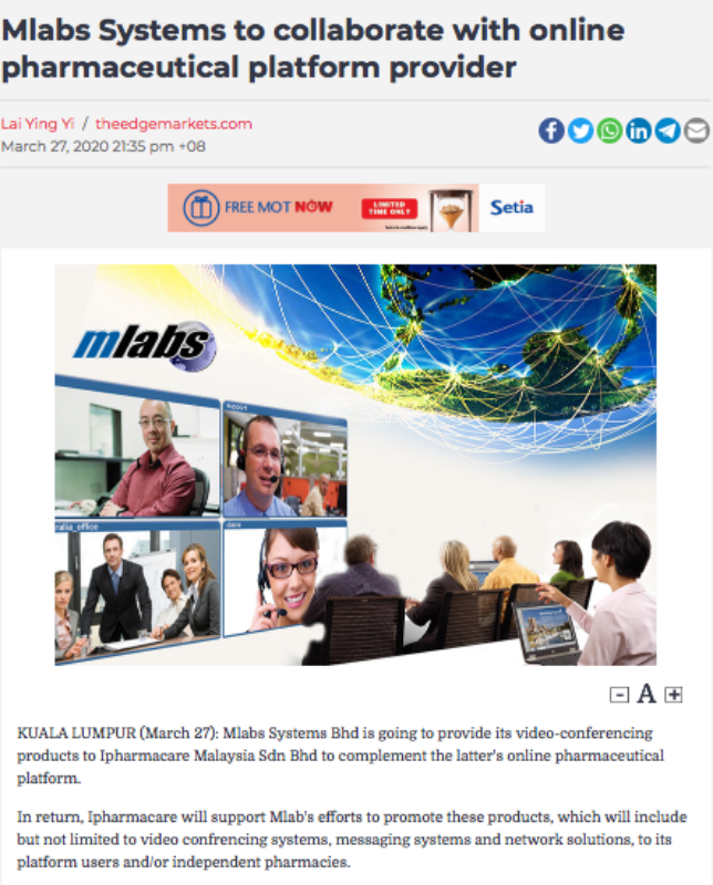 Mlabs Ventures Into Healthcare and Glove Manufacturing R A W L I N S