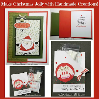 Blog With Friends, a multi-blogger project based post incorporating a theme, Jolly | Make Christmas Jolly with Handmade Creations by Melissa of My Heartfelt Sentiments | Featured on www.BakingInATornado.com