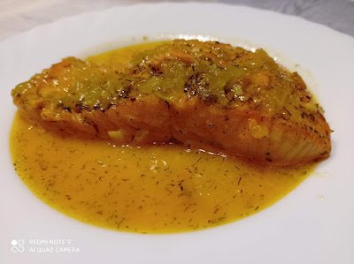 Salmón a la naranja