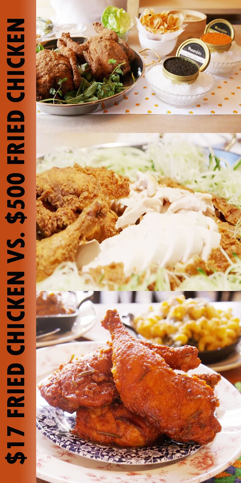 17 FRIED CHICKEN VS. 500 FRIED CHICKEN