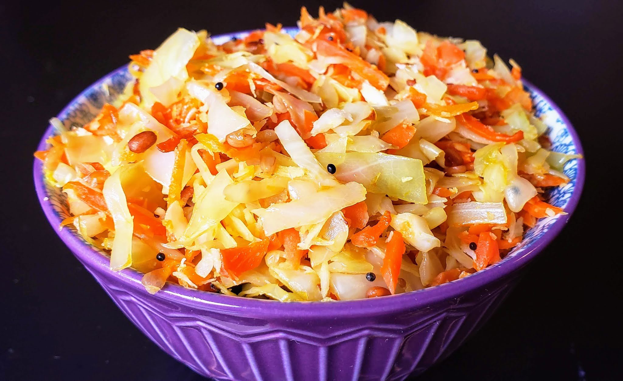 Cook...Serve..Relish! Carrot & Cabbage Stir fry / Carrot & Muttaikose