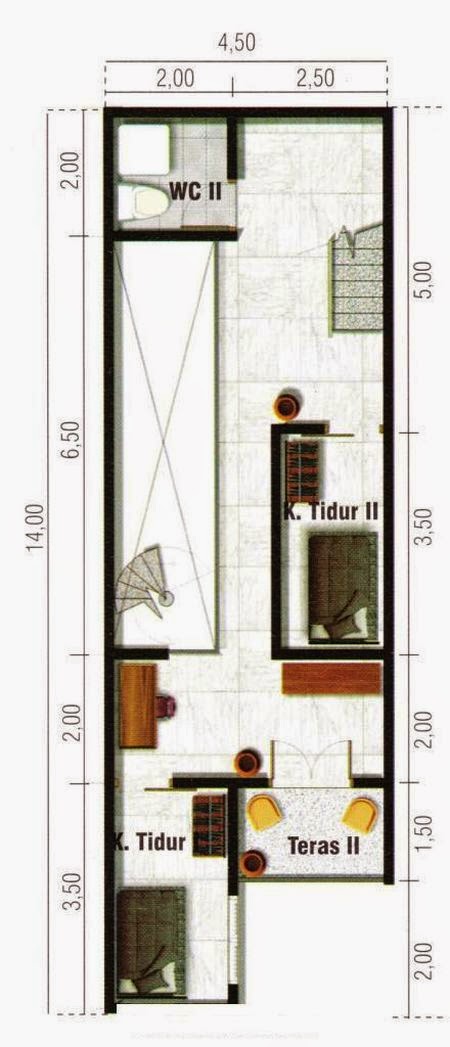 29 Desain  Rumah  Minimalis  Lebar  4  5 Meter 