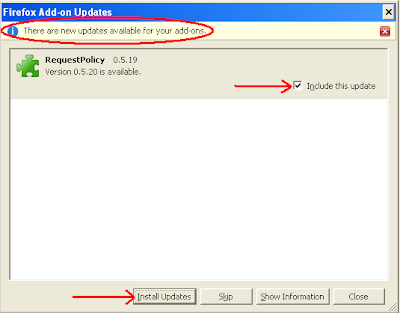 Firefox Add-on Updates - RequestPolicy Version 0.5.20 is available