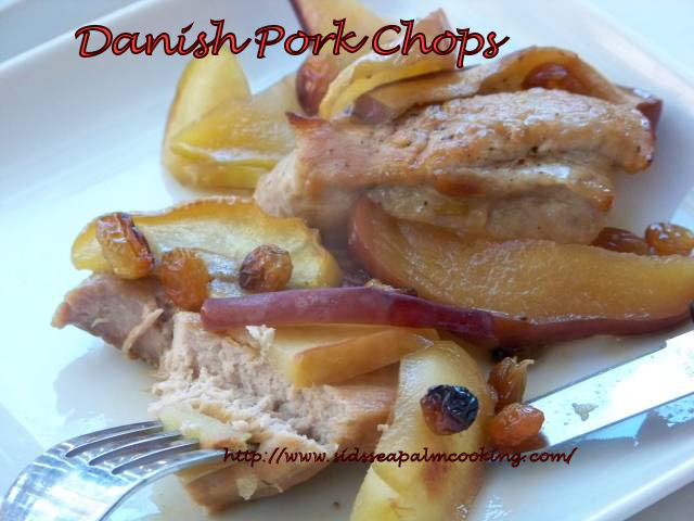 Danish Pork Chops with Apples and Raisins