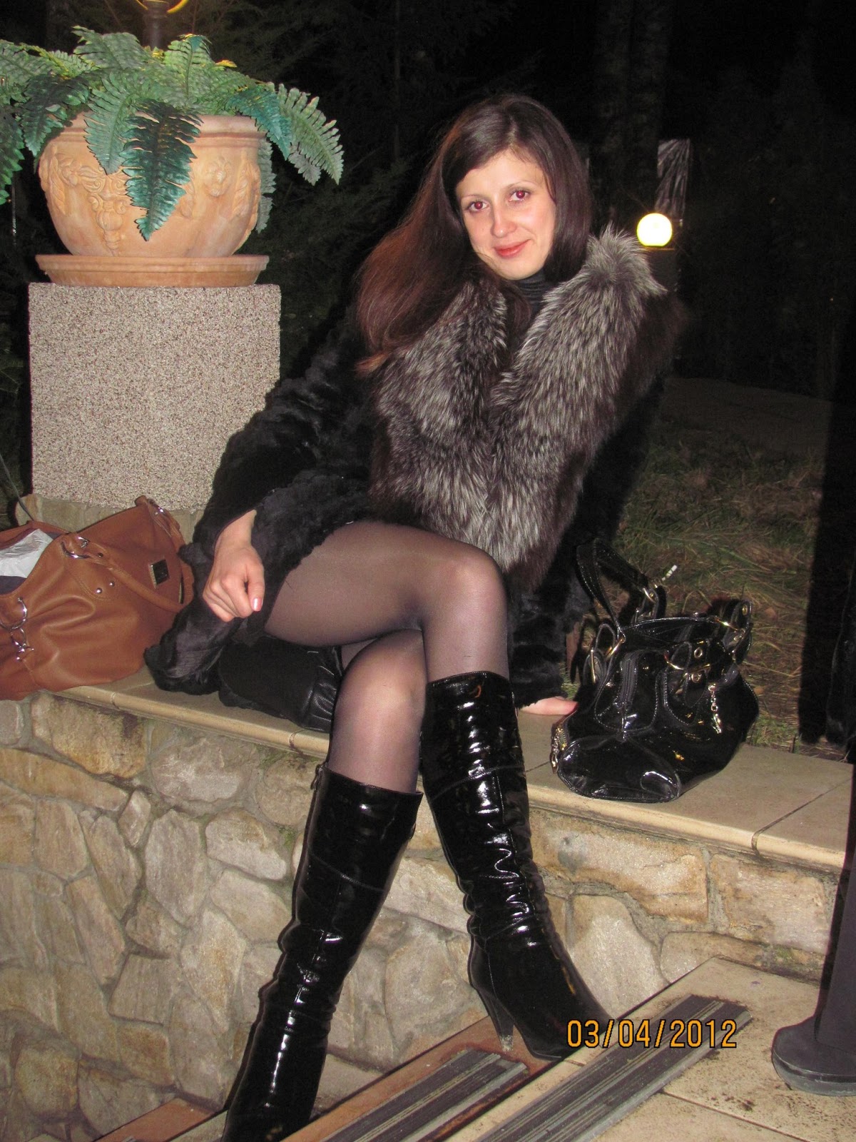 Pantyhose Boots