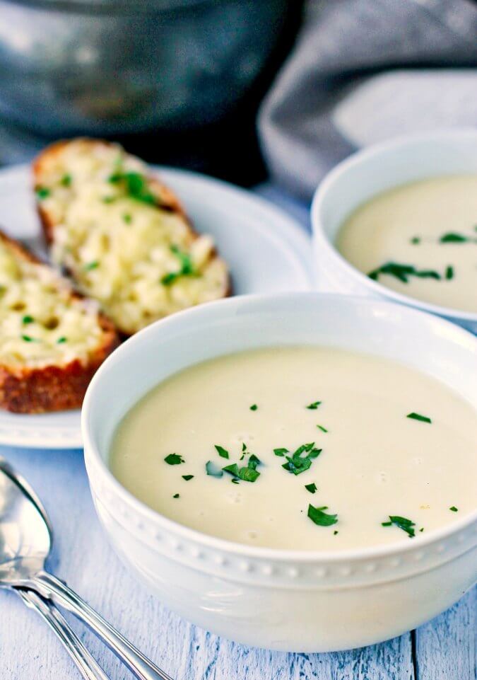 Garlic Soup with Gruyère Cheese Toast | Karen's Kitchen Stories