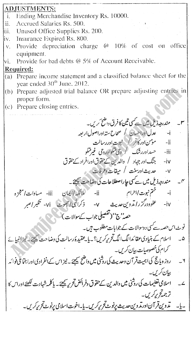 Adamjee notes for class 9 picture
