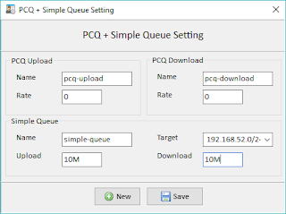 Pengaturan PCQ + Simple Queue Pada Versi 3.4.0