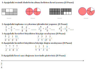 5. Sınıf Matematik 2. Dönem 1. Yazılı Sınav Soruları | Online Test