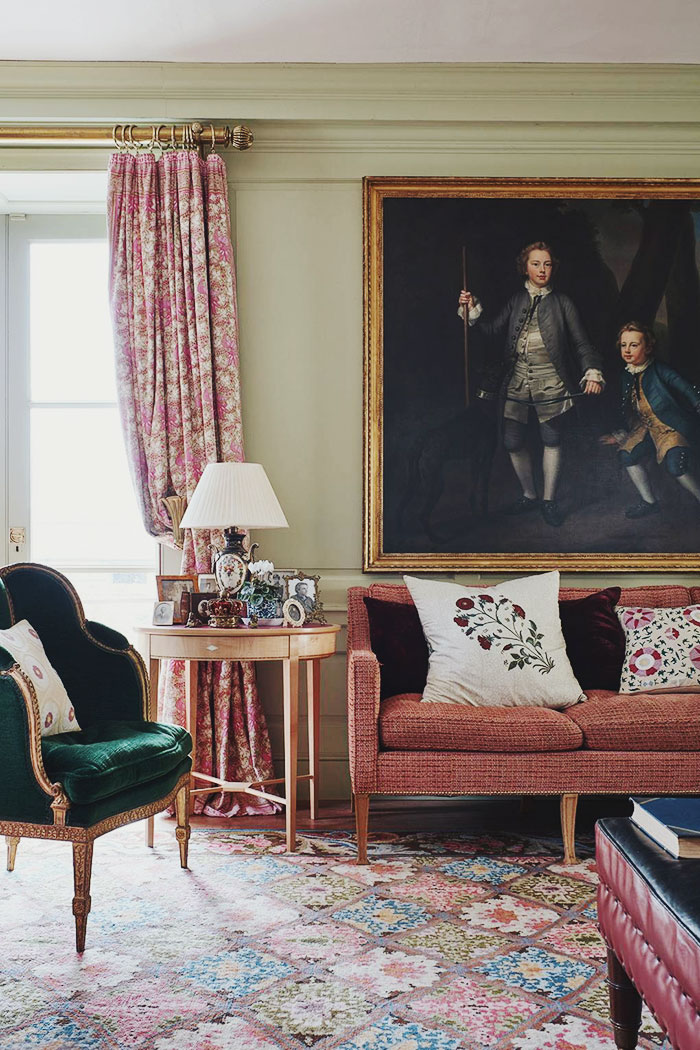 Décor Inspiration: A Warm & Art-Filled Queen Anne House in Herefordshire by Interior Decorator Edward Bulmer