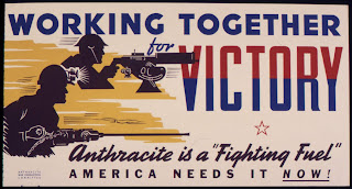Antrasit bir "savaş yakıtı", II. Dünya Savaşı posteri