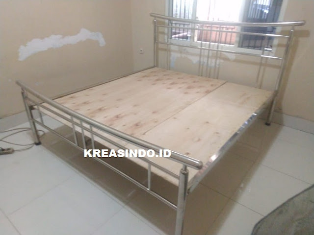 Ranjang Stainless Minimalis pesanan Bu Ari di Bekasi Ranjang Stainless Minimalis pesanan Bu Ari di Bekasi