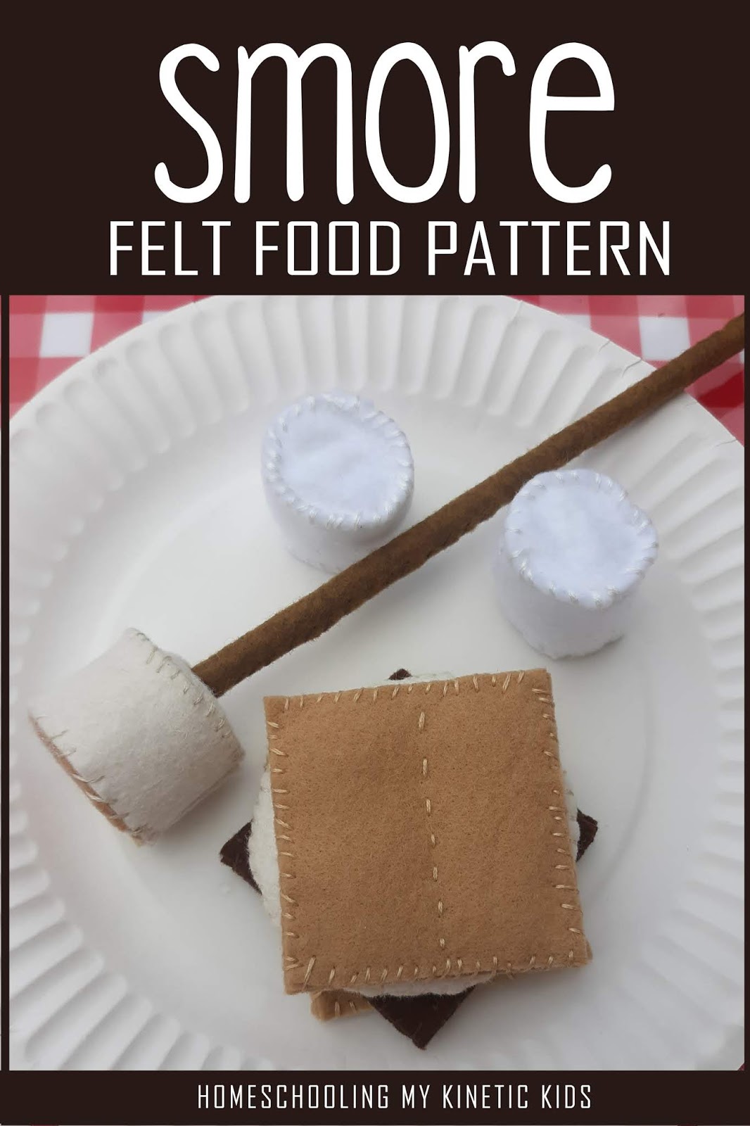 Smore Felt Food Pattern
