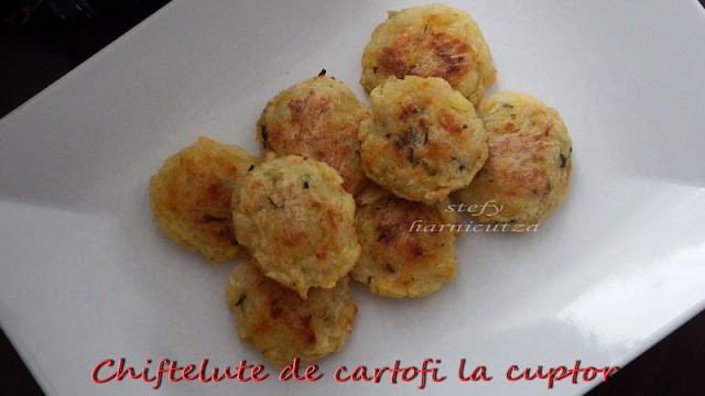 Chiftelute de cartofi la cuptor