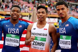 M. Zohri Juara Lari 100 M Putra Kejuaraan Dunia Junior Atletik U-20 