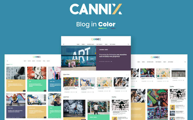 Free Download Cannix - A Vibrant WordPress Blog Theme