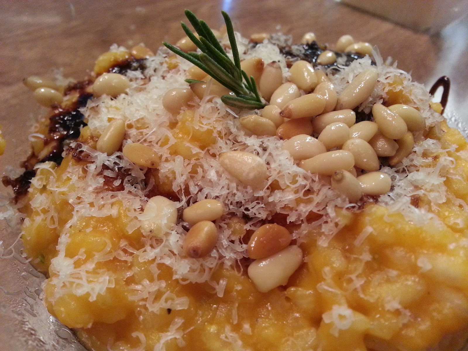 Carrie's Creative Kitchen Butternut Squash Risotto with Pine nuts