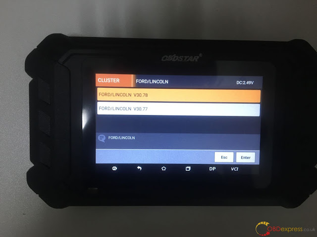 OBDSTAR ODO MASTER car list FORD