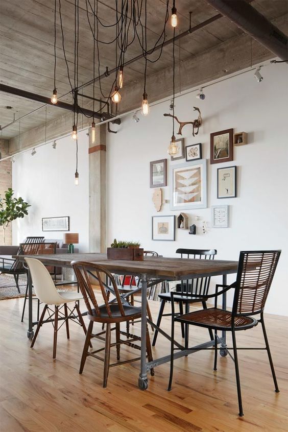 Lámparas de estilo industrial