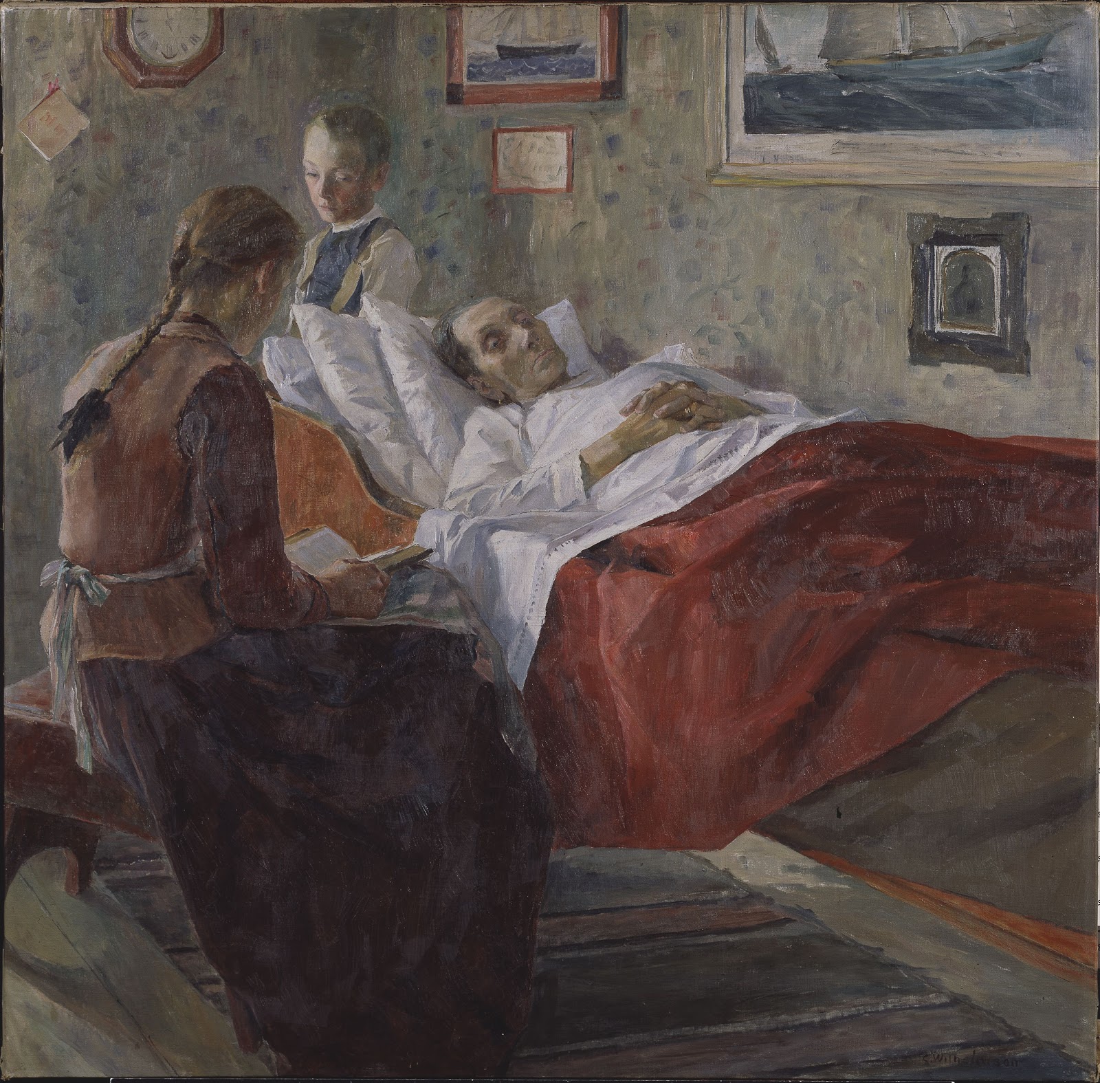 Carl Wilhelmson, Thorsten Laurin, 1875-1954, painting, 1925, Oil on canvas,  Height, 85 cm (33.4 inches), Width, 75.5 cm (29.7 inches), Inscriptions,  Signed, C. Wilhelmson, Ekarne, 1925., down right, Reimagined by Gibon,  design