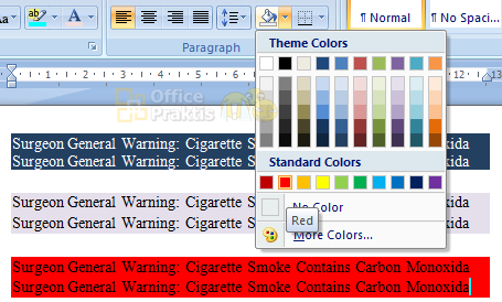 Fungsi Line Spacing Shading Border Di Ms Word Office Praktis
