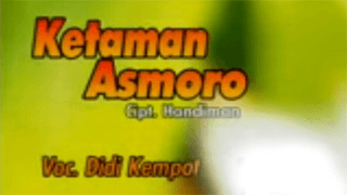 Lirik Lagu Ketaman Asmoro - Didi Kempot