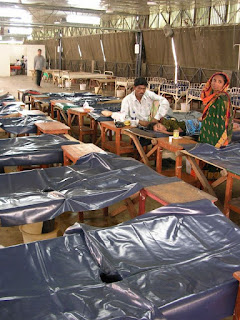 Dakka'da bir kolera hastanesi.