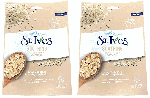 Review St. Ives Soothing Sheet Mask Oatmeal
